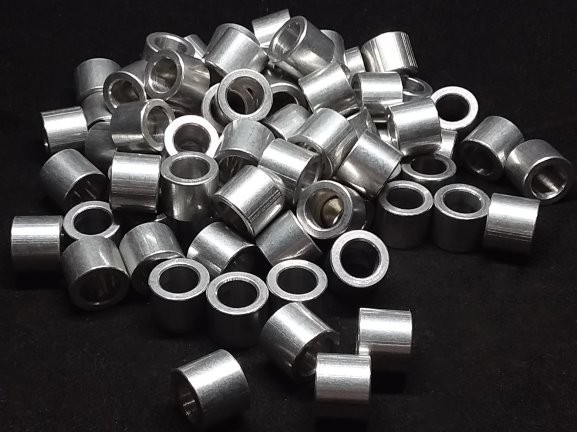 Aluminum Spacer 1/2 OD x 8mm or 5/16 ID x .403 Long