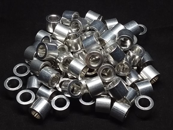 Aluminum Spacer 1/2 OD x 8mm or 5/16 ID x .405 Long 