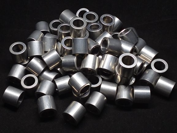 Aluminum Spacer 1/2 OD x 5/16 or 8mm ID x .450 Long