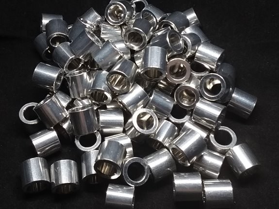Aluminum Spacer 1/2 OD x 5/16 or 8mm ID x 15/32 Long