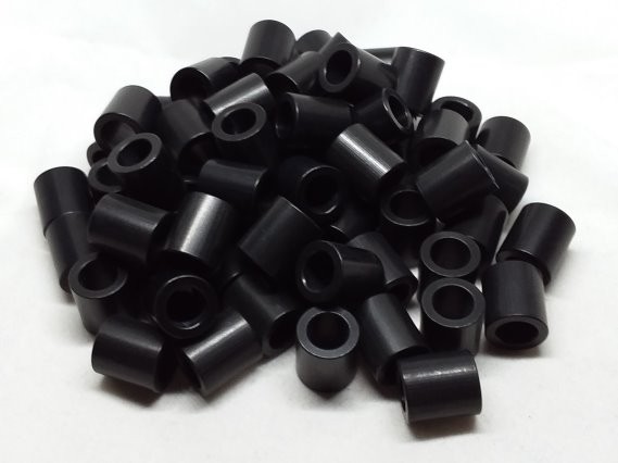 Aluminum Spacer 1/2 OD x 5/16 or 8mm ID x 9/16 Long - Black Anodized
