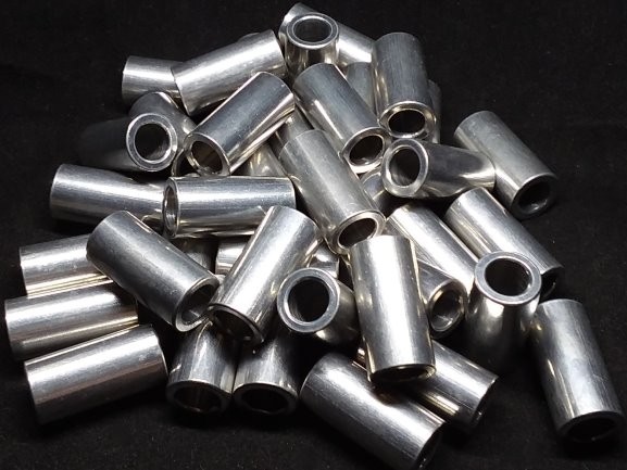 Aluminum Spacer 1/2 OD x 5/16 or 8mm ID x 1.000 Long 