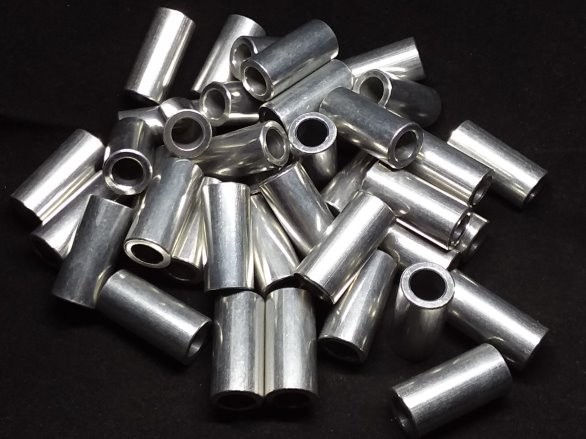 Aluminum Spacer 1/2 OD x 5/16 or 8mm ID x 1-1/16 Long