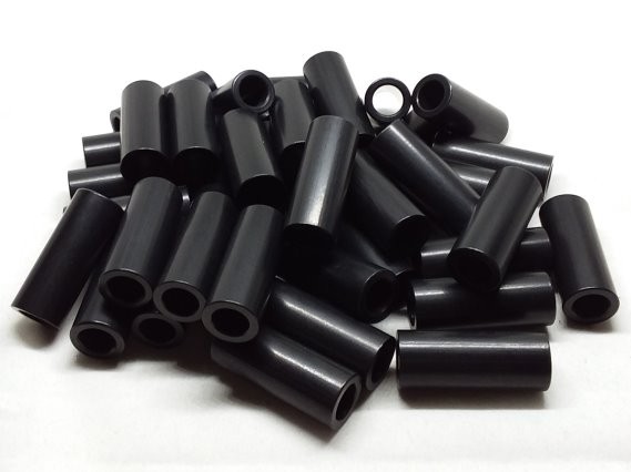 Aluminum Spacer 1/2 OD x 5/16 or 8mm ID x 1-1/4 Long - Black Anodized