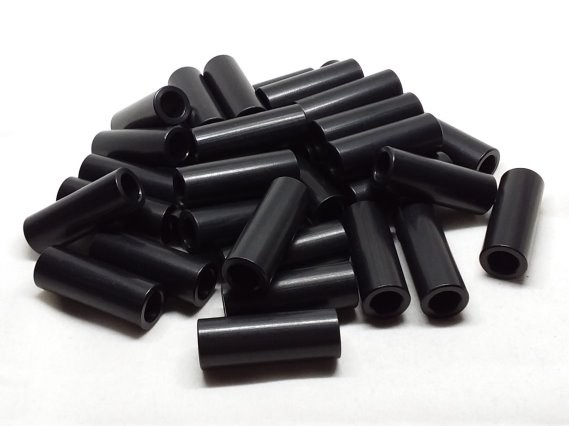 Aluminum Spacer 1/2 OD x 5/16 or 8mm ID x 1-3/8 Long - Black Anodized