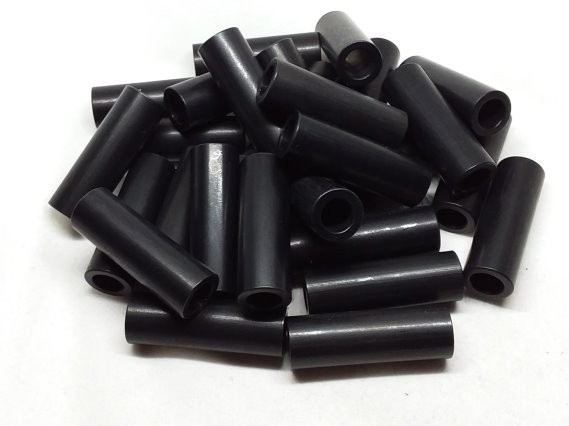 Aluminum Spacer 1/2 OD x 5/16 or 8mm ID x 1-1/2 Long - Black Anodized