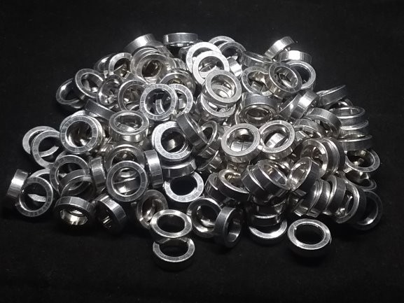 Aluminum Spacer 1/2 OD x 8mm or 5/16 ID x 9/64 Long