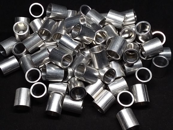 Aluminum Spacer 1/2 OD x 3/8 ID x 9/16 Long