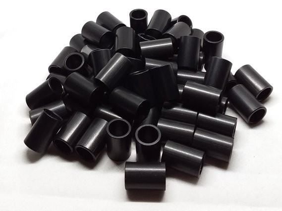 Aluminum Spacer 1/2 OD x 3/8 ID x 3/4 Long - Black Anodized