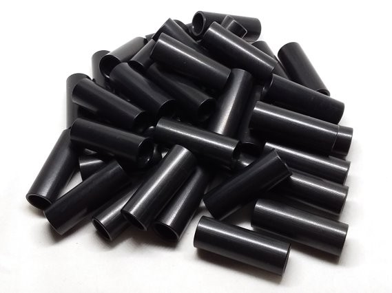 Aluminum Spacer 1/2 OD x 3/8 ID x 1-3/8 Long - Black Anodized