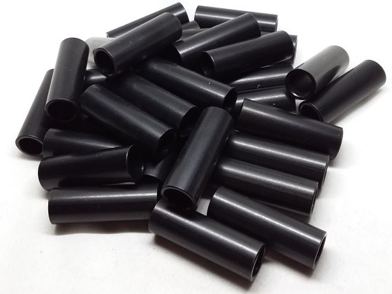 Aluminum Spacer 1/2 OD x 3/8 ID x 1-1/2 Long - Black Anodized