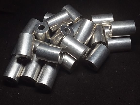 Aluminum Spacer 5/8 OD x 1/4 ID x .900 Long