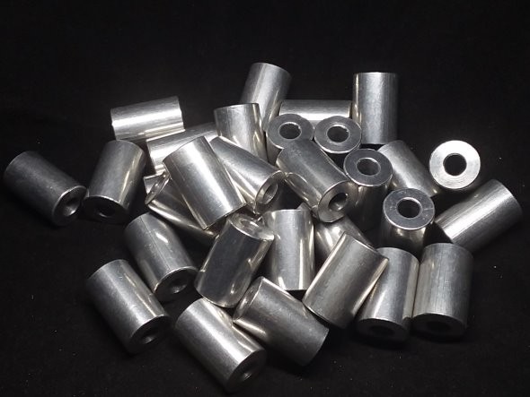 Aluminum Spacer 5/8 OD x 1/4 ID x .975 Long