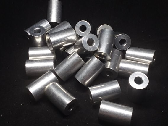 Aluminum Spacer 5/8 OD x 1/4 ID x 1.010 Long