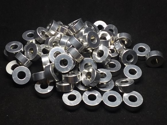 Aluminum Spacer 5/8 OD x 1/4 ID x 1/4 Long