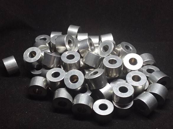 Aluminum Spacer 5/8 OD x 1/4 ID x 13/32 Long