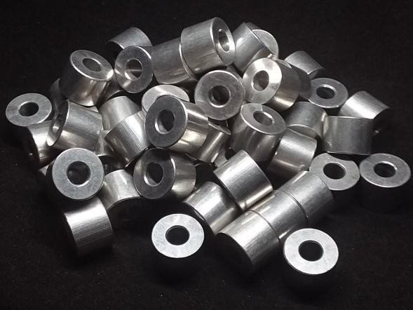 Aluminum Spacer 5/8 OD x 1/4 ID x 15/32 Long