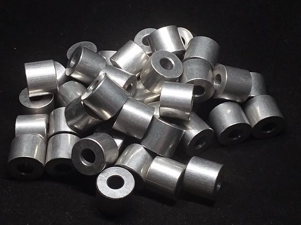 Aluminum Spacer 5/8 OD x 1/4 ID x 17/32 Long