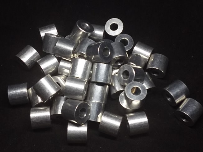 Aluminum Spacer 5/8 OD x 1/4 ID x 9/16 Long