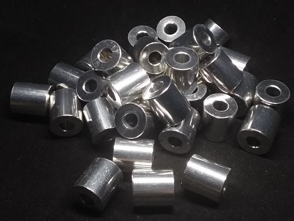 Aluminum Spacer 5/8 OD x 1/4 ID x 11/16 Long