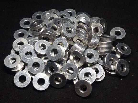 Aluminum Spacer 5/8 OD x 1/4 ID x 9/64 Long