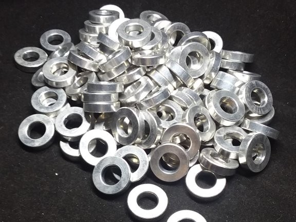 Aluminum Spacer 5/8 OD x 5/16 or 8mm ID x 5/32 Long