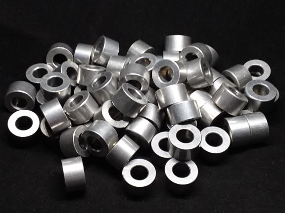 Aluminum Spacer 5/8 OD x 5/16 or 8 mm ID x 3/8 Long