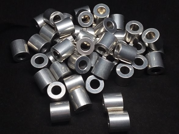Aluminum Spacer 5/8 OD x 5/16 or 8mm ID x 5/8 Long