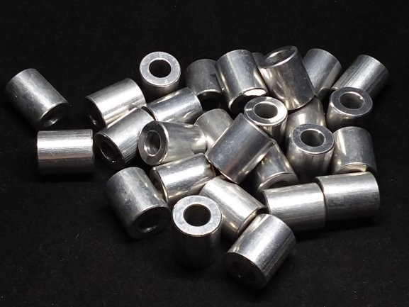 Aluminum Spacer 5/8 OD x 5/16 or 8mm ID x 3/4 Long