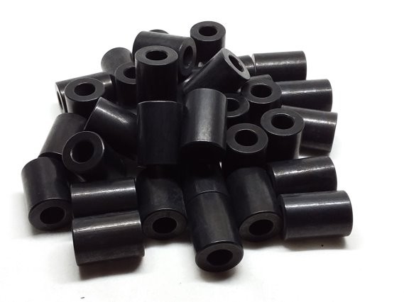 Aluminum Spacer 5/8 OD x 5/16 or 8mm ID x 7/8 Long - Black Anodized