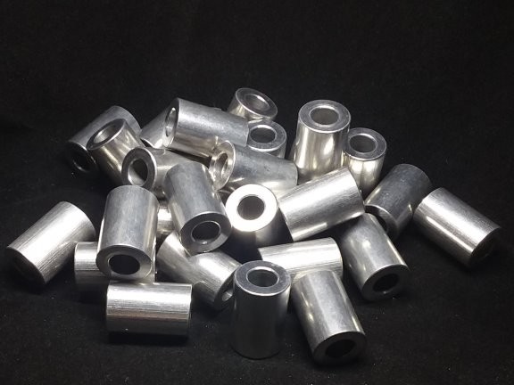 Aluminum Spacer 5/8 OD x 5/16or 8mm ID x 15/16 Long