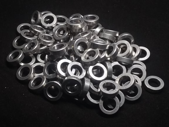 Aluminum Spacer 5/8 OD x 3/8 ID x 11/64 Long