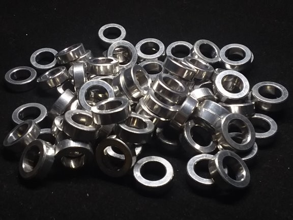 Aluminum Spacer 5/8 OD x 3/8 ID x 13/64 Long
