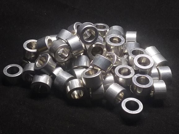 Aluminum Spacer 5/8 OD x 3/8 ID x 3/8 Long