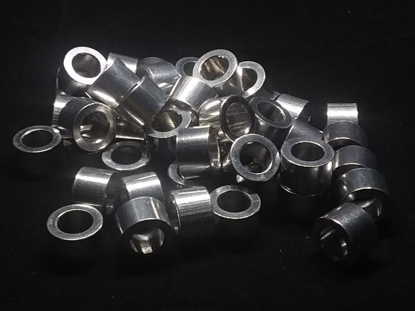 Aluminum Spacer 5/8 OD x 3/8 ID x 13/32 Long