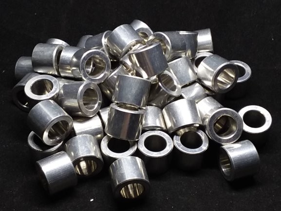 Aluminum Spacer 5/8 OD x .382 ID x 1/2 Long 