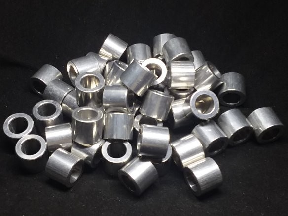 Aluminum Spacer 5/8 OD x 3/8 ID x 17/32 Long