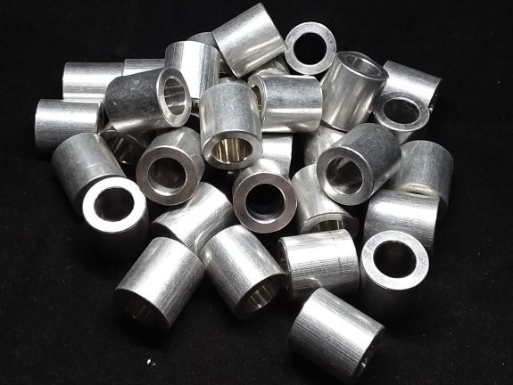 Aluminum Spacer 5/8 OD x 3/8 ID x 43/64 Long