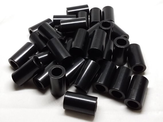 Aluminum Spacer 5/8 OD x 3/8 ID x 1-1/8 Long - Black Anodized
