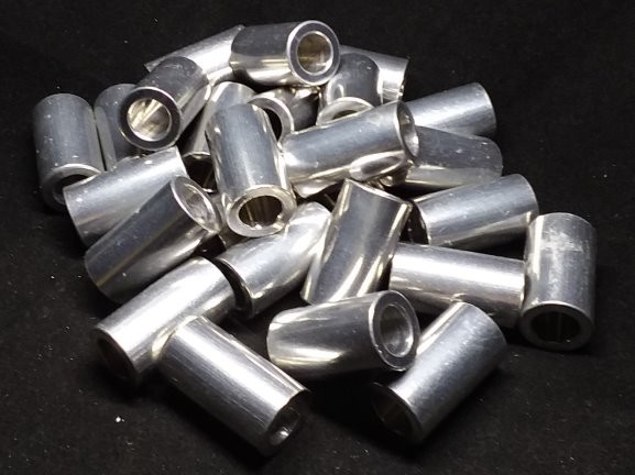 Aluminum Spacer 5/8 OD x 3/8 ID x 1-1/8 Long