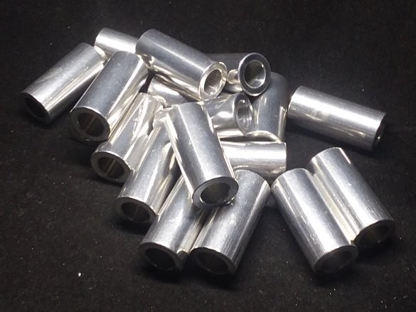 Aluminum Spacer 5/8 OD x 3/8 ID x 1-3/8 Long 