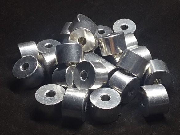 Aluminum Spacer 3/4 OD x #12 Hole x 1/2 Long