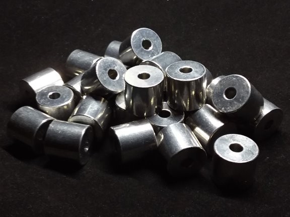 Aluminum Spacer 3/4 OD x #12 Hole x 11/16 Long 