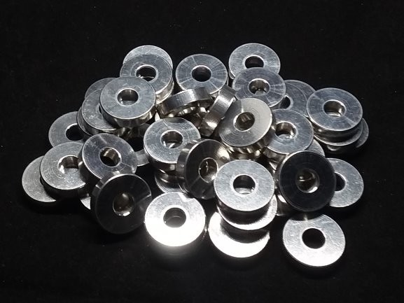 Aluminum Spacer 3/4 OD x .257 ID x 3/16 Long