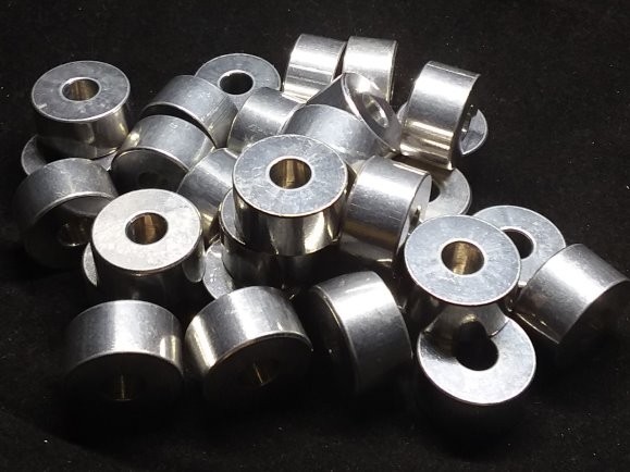 Aluminum Spacer 3/4 OD x .257 ID x 13/32 Long