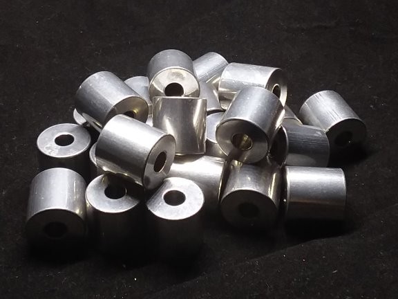 Aluminum Spacer 3/4 OD x .257 ID x 3/4 Long