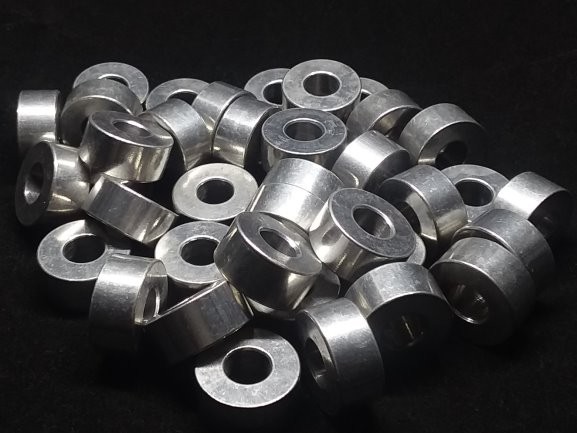 Aluminum Spacer 3/4 OD x 5/16 or 8 mm ID x 11/32 Long Aluminum Metal Spacers