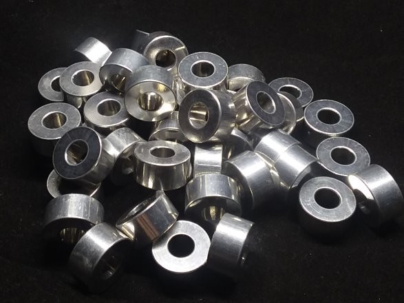 Aluminum Spacer 3/4 OD x 5/16 or 8 mm ID x 3/8 Long Aluminum Metal Spacers