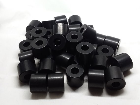 Aluminum Spacer 3/4 OD x 5/16 ID x 5/8 Long - Black Anodized