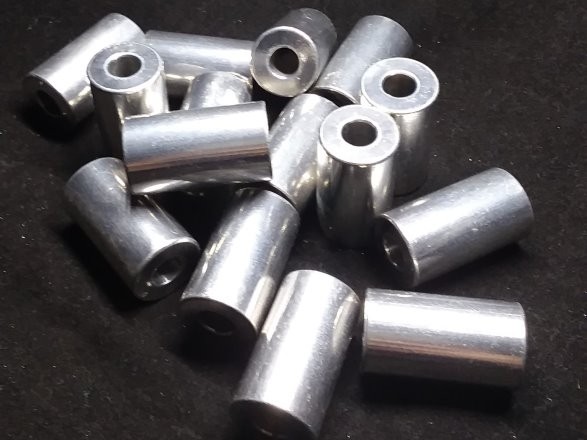 Aluminum Spacer 3/4 OD x 5/16 or 8 mm ID x 1-5/16 Long Aluminum Metal Spacers
